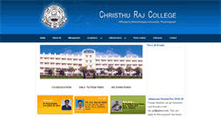 Desktop Screenshot of christhurajcollegetrichy.com